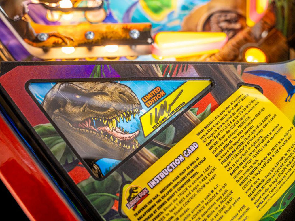 Jurassic Park 30th Anniversary LE Pinball Machine by STERN Pinball For